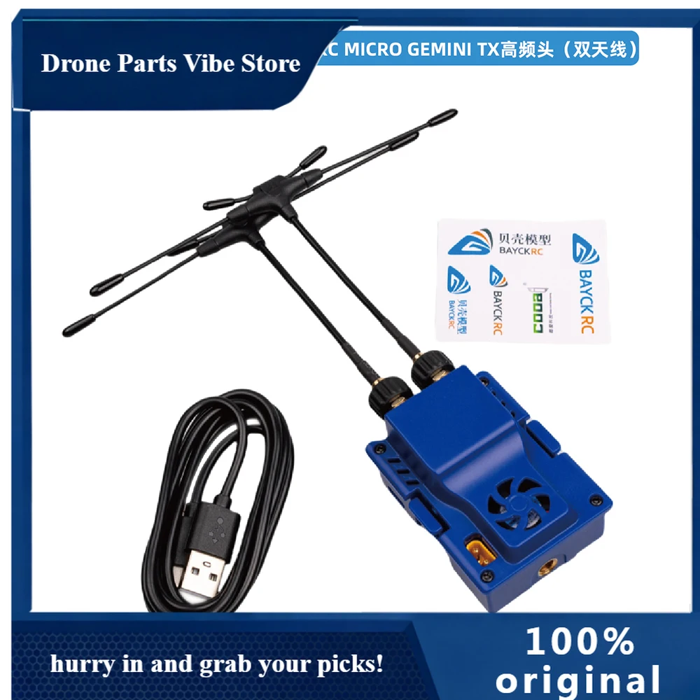 

FyBAYCKRC Micro 900/2400 Dual Band GEMINI TX ExpressLRS Transmitter 868/915MHz/2400MHz