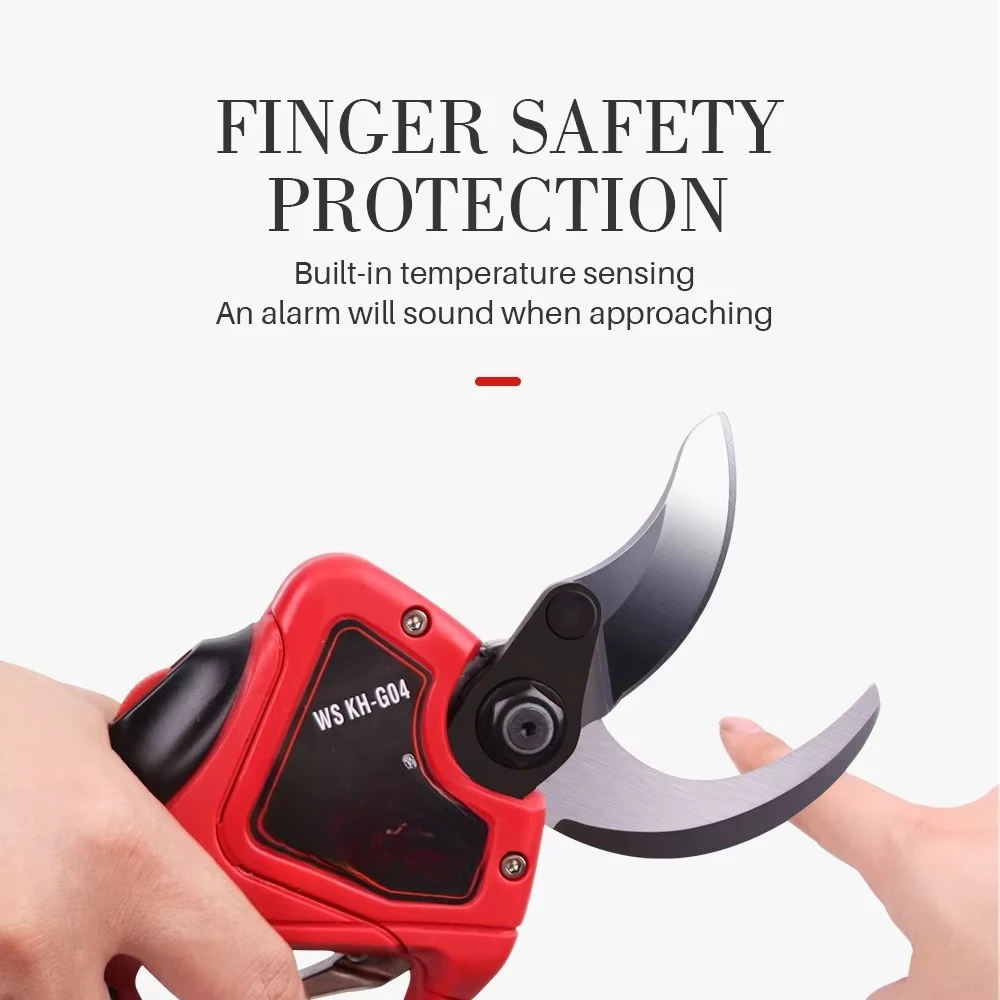 43.2V Lithium Battery 40MM Electric Scissors Protect Finger Trimmer Electric Pruning Shears Garden Pruning Machine - view 3
