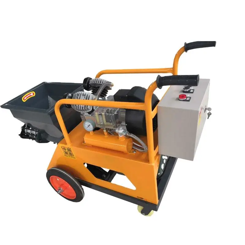 Industrial Mortar Spraying Machine Gypsum Plastering Machine Heavy Duty Wall Render Cement Grout Injection Fireproofing