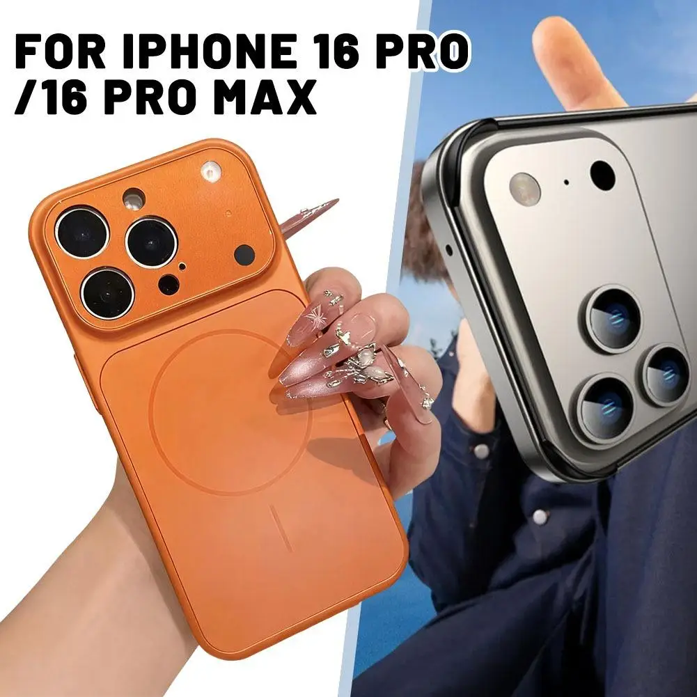 الأصلي AG نانو متجمد الزجاج ل Magsafe جراب هاتف آيفون 16 برو/16 برو ماكس المغناطيسي اللاسلكية تهمة غطاء درع