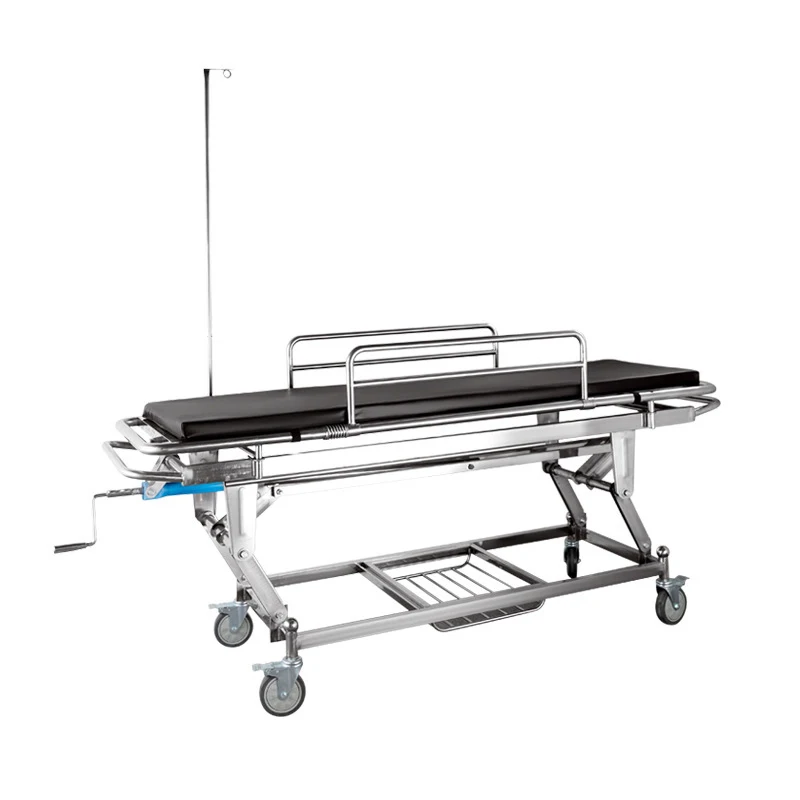 

Wholesale Hospital Patient Transfer Stretcher Trolley with Mattress and Wheels