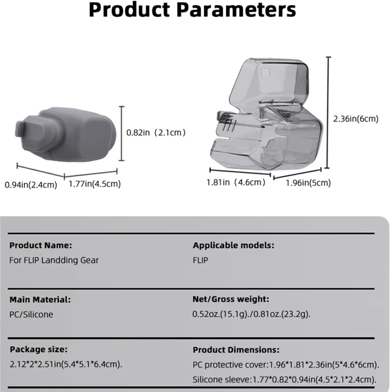 Jabs-para dji flip drone acessórios gimbal câmera tampa de lente à prova de poeira capa de proteção anti-colisão