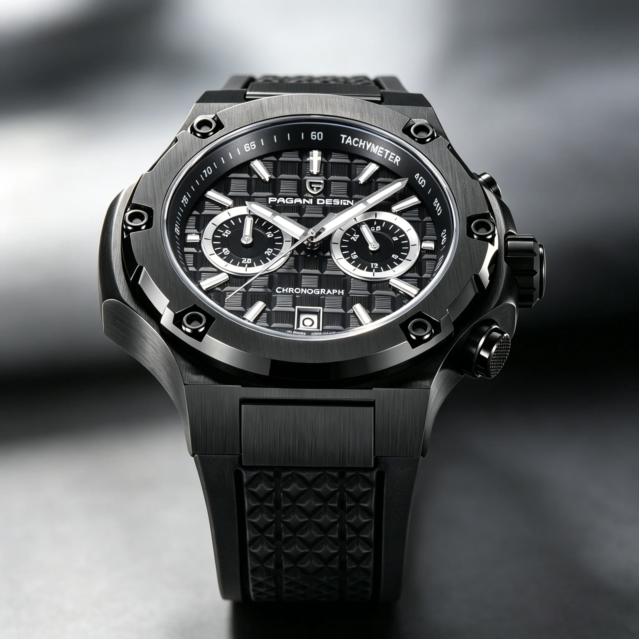 2026 New PAGANI DESIGNMen's Sports Quartz Watch Sapphire Glass AR Coating Stainless Steel Multifunctional Luxury Wristwatch