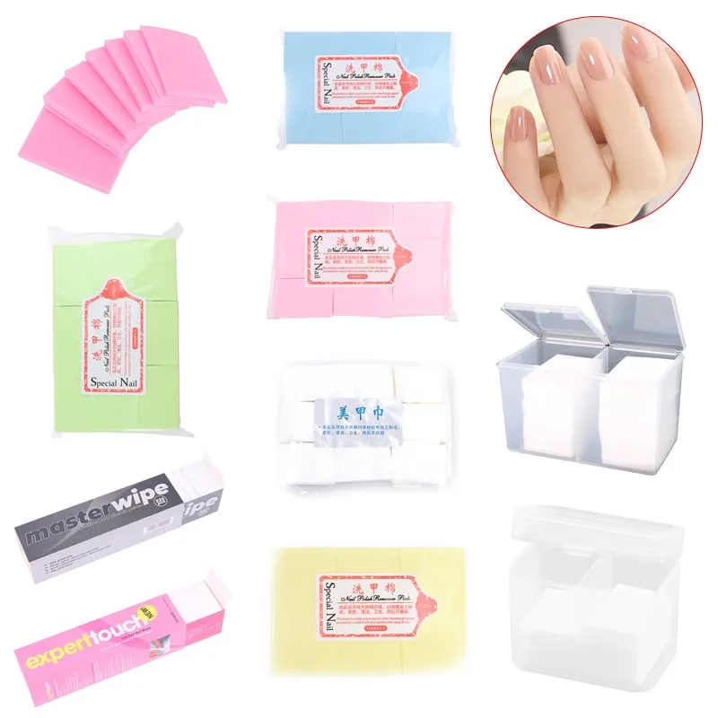 900PCS Unghie, Prodotti e Attrezzi Bagno Manicure Del Gel nail Polish Remover Privo di lanugine Salviette di Cotone Tovaglioli di Unghie Manicure Del Gel Del Chiodo di rimozione