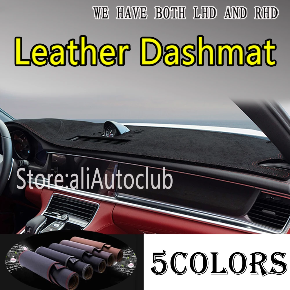 PU Leather Dashmat Suede Dashboard Cover Pad Dash Mat Carpet Car Styling Accessories For Porsche Panamera 971 2017- 2023