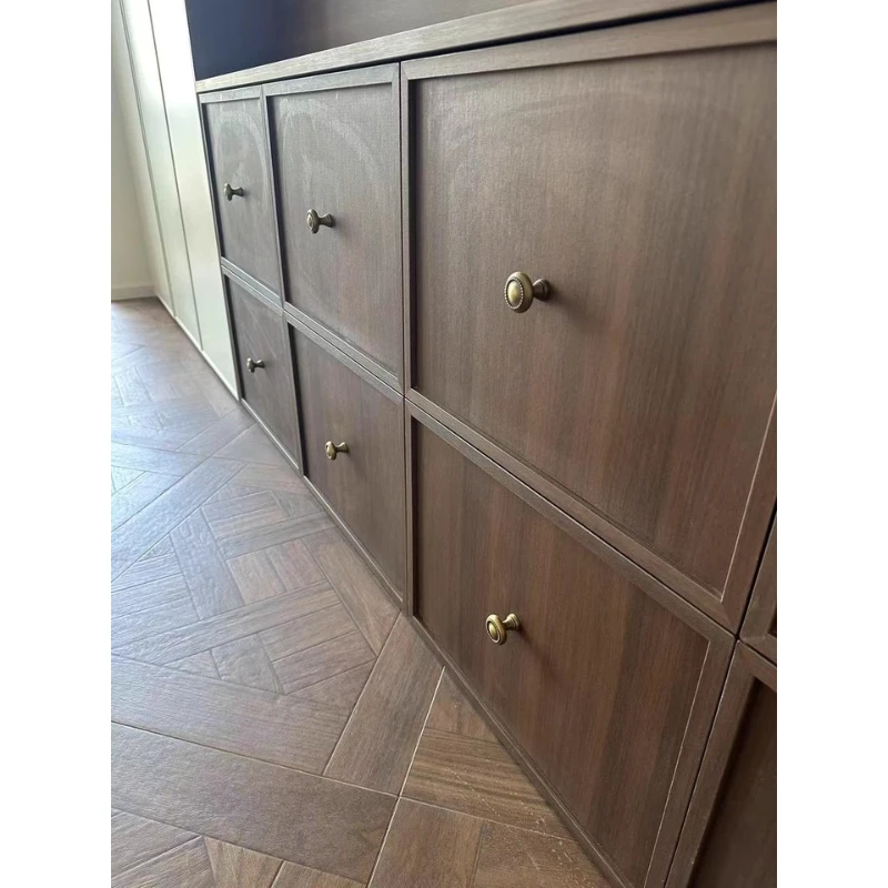 Французская ретро-ручка из латуни для мебели