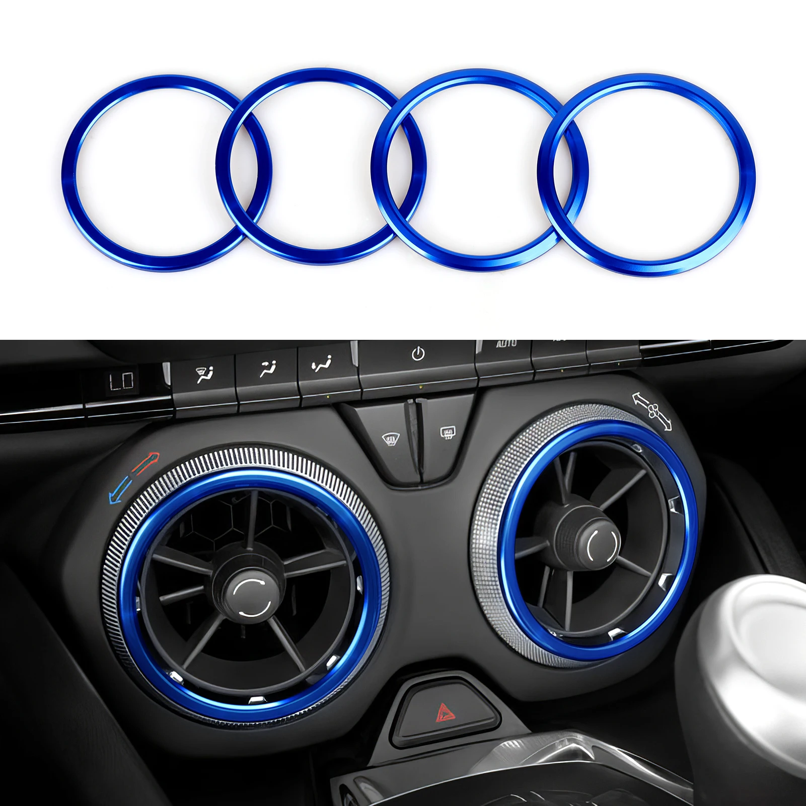ABS Trim Car Steering Wheel Button Panel Cover Carbon Fiber Interior Sticker For Chevrolet Camaro ZL1 2016-2026 Accessories view 5