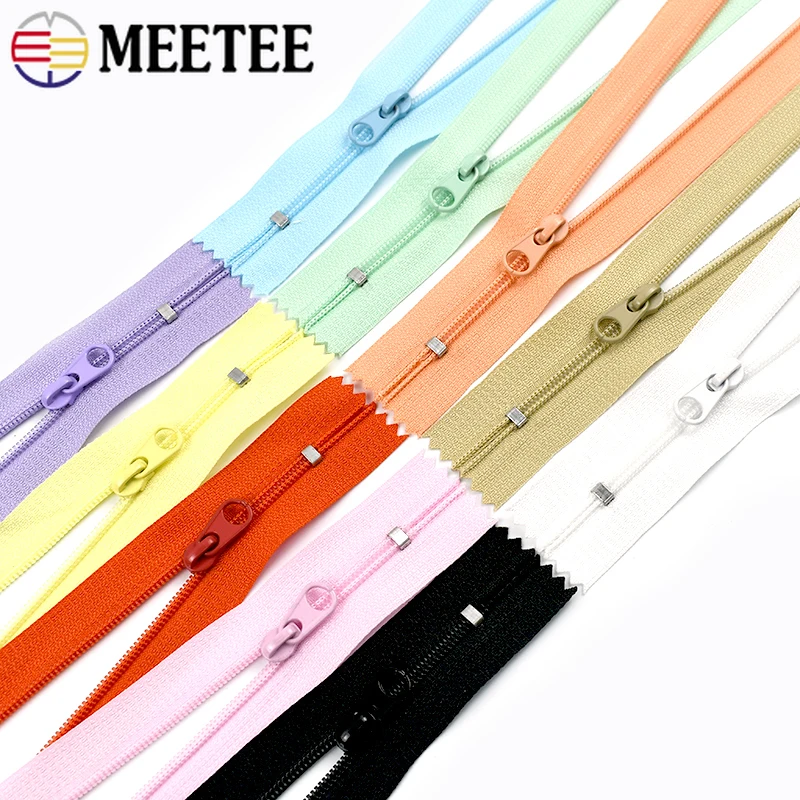 

10/20Pcs 3# 20cm Nylon Zipper Tape for Sewing Bags Pocket Close-end Zippers Luggage Zips Repair Kit DIY Garment Accessories