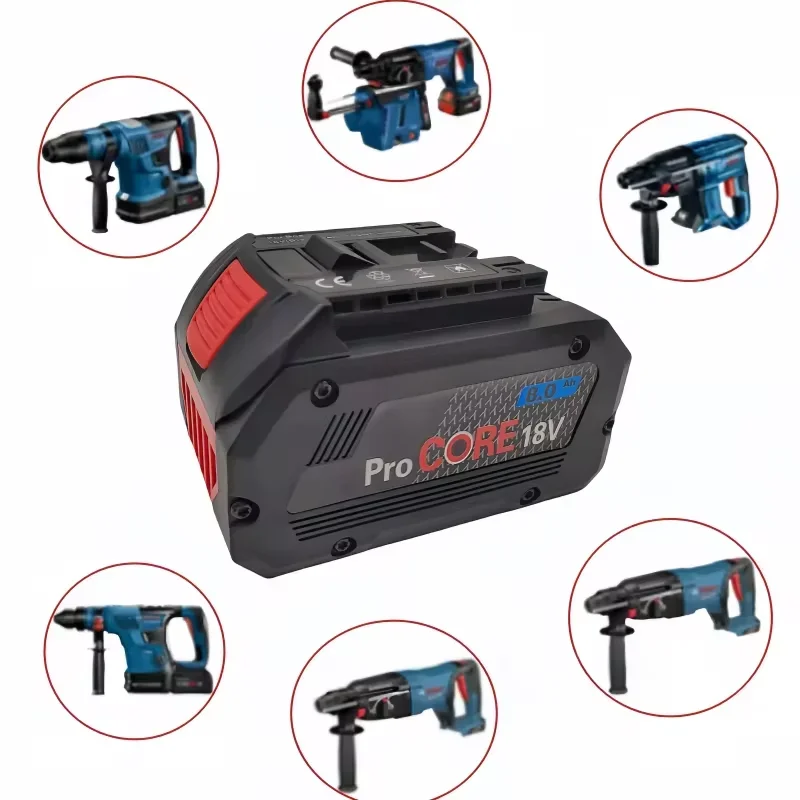 18V ProCORE Suitable for Bosch Professional Cordless Tool BAT618 BAT609 GBA18V80 21700 Battery  Replacement Battery