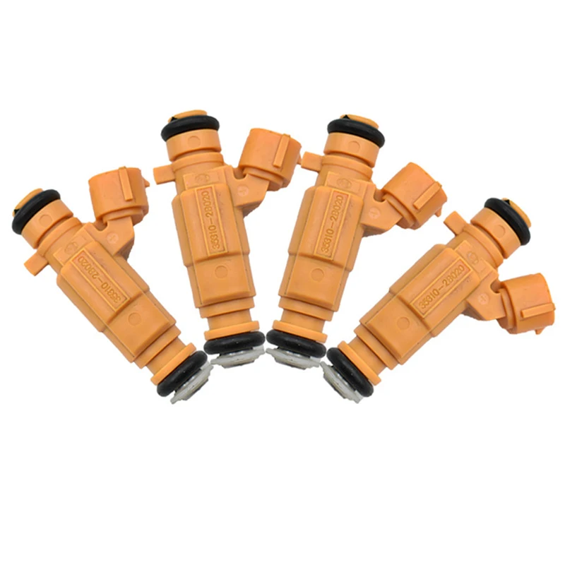 4Pcs Fuel Injector Nozzle for Hyundai I20 I30 KIA Venga Cerato 1.4 1.6 G4FG Part Number 35310-2B020 353102B020