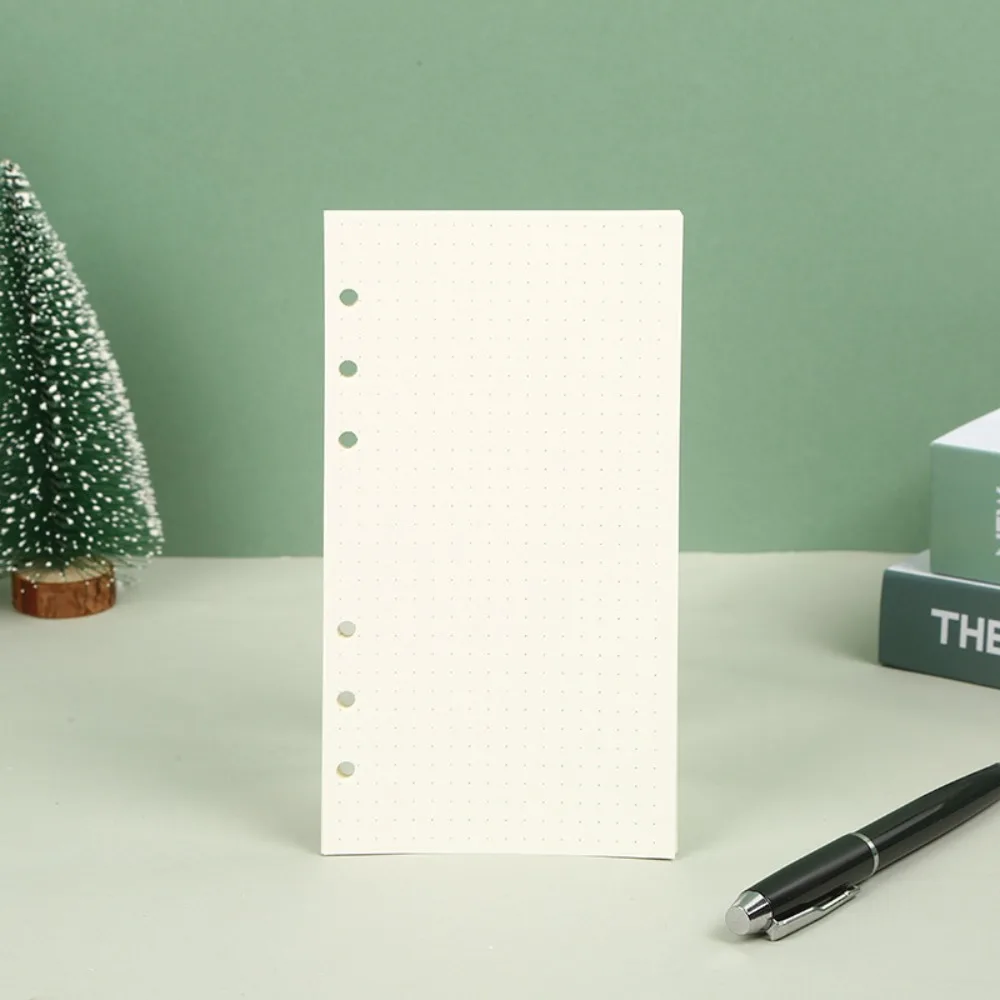 45Sheet Loose-Leaf Notebook Refill Paper Line Grid Index Inside Page Cards A5 A6 A7 Inner Refill Paper Paper Stationery