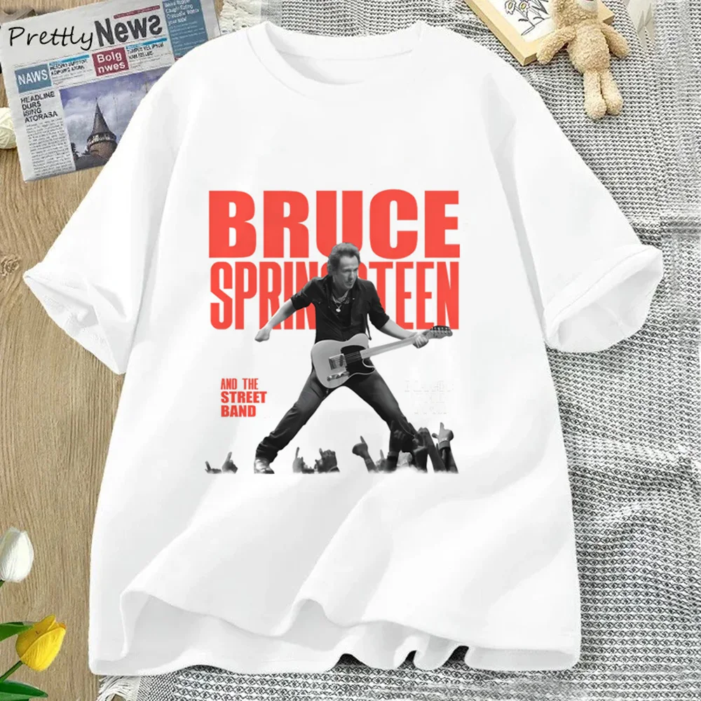 Bruce Springsteen t shirt women designer harajuku t-shirts female graphic Japanese clothing