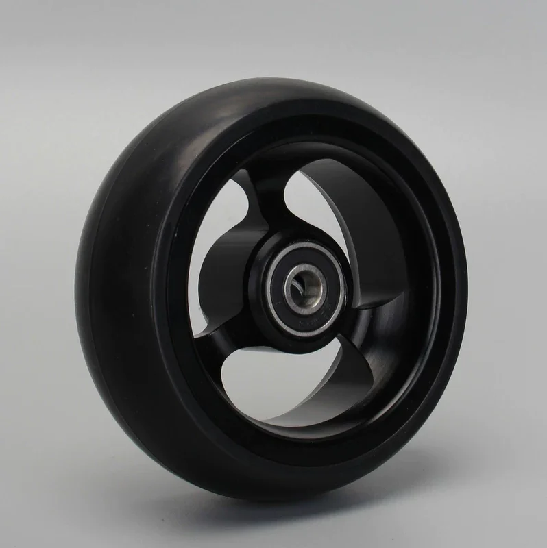 4 Inch 5 Inch Aluminum Alloy Front Wheel Casters High Speed Wear Resistant Sports Wheelchair Replacement Accessories view 6