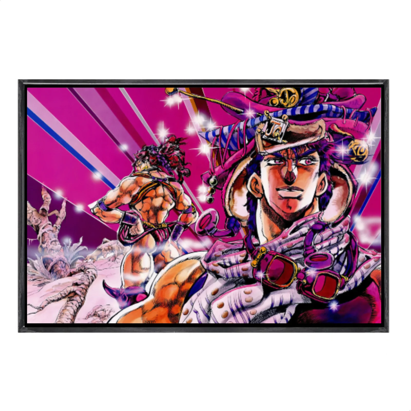 

Японская манга «Невероятные приключения Джоджо», многоразмерный холст, постер в двойной рамке, настенное искусство, домашний декор, домашний декор