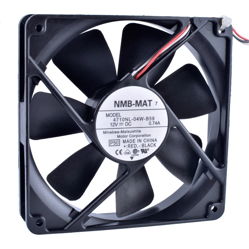 4710NL-04W-B59 12cm 120mm fan 120x120x25mm DC12V 0.74A 3pin High -speed axis flowers cooling for chassis power supply