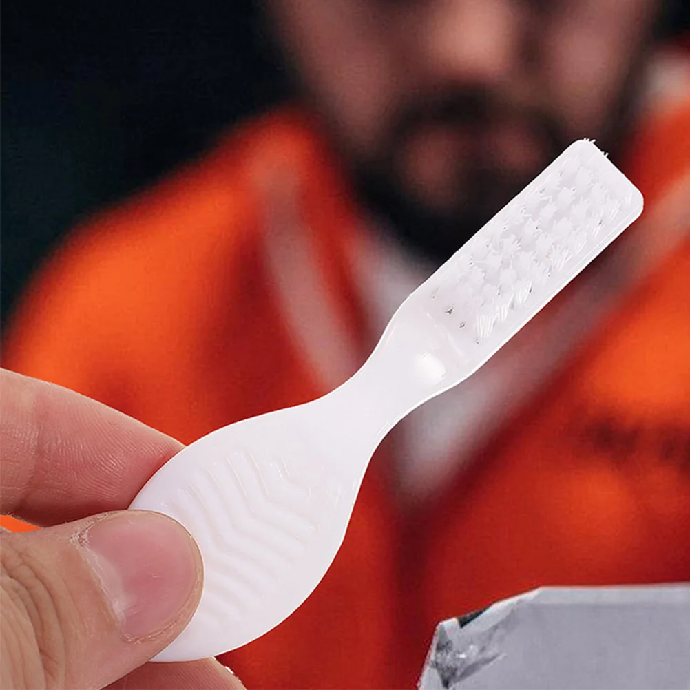 25Pcs Soft Toothbrush Mini Travel Toothbrush Short Handle for Prison Guards Detainees Compact Design Durable Material Easy Clean