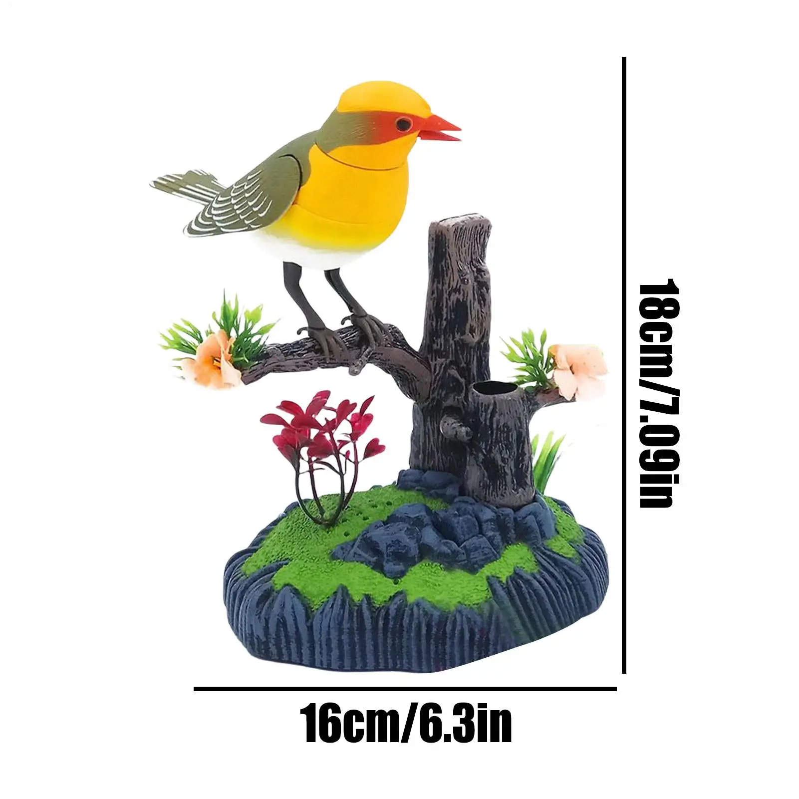 Simulatie Elektronische Vogel Kinderen Speelgoed Chirp Penhouder Decoratieve Realistische Huisdier Vogel Voor School Kinderen Slaapkamer Woonkamer Keuken