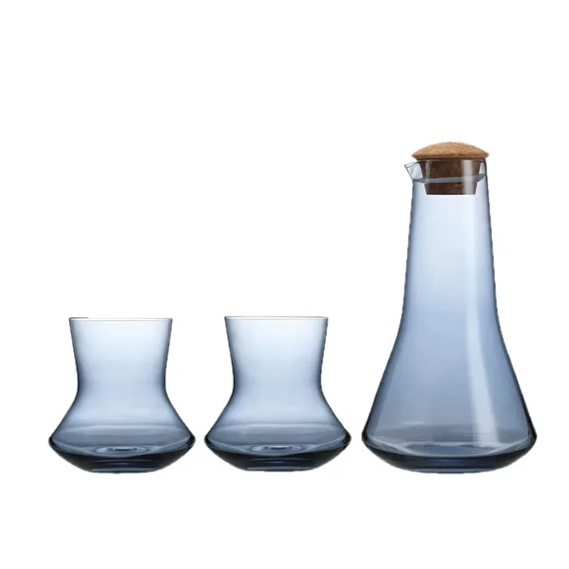 

Light luxury creative transparent glass wine glass decanter modern home decoration ornament