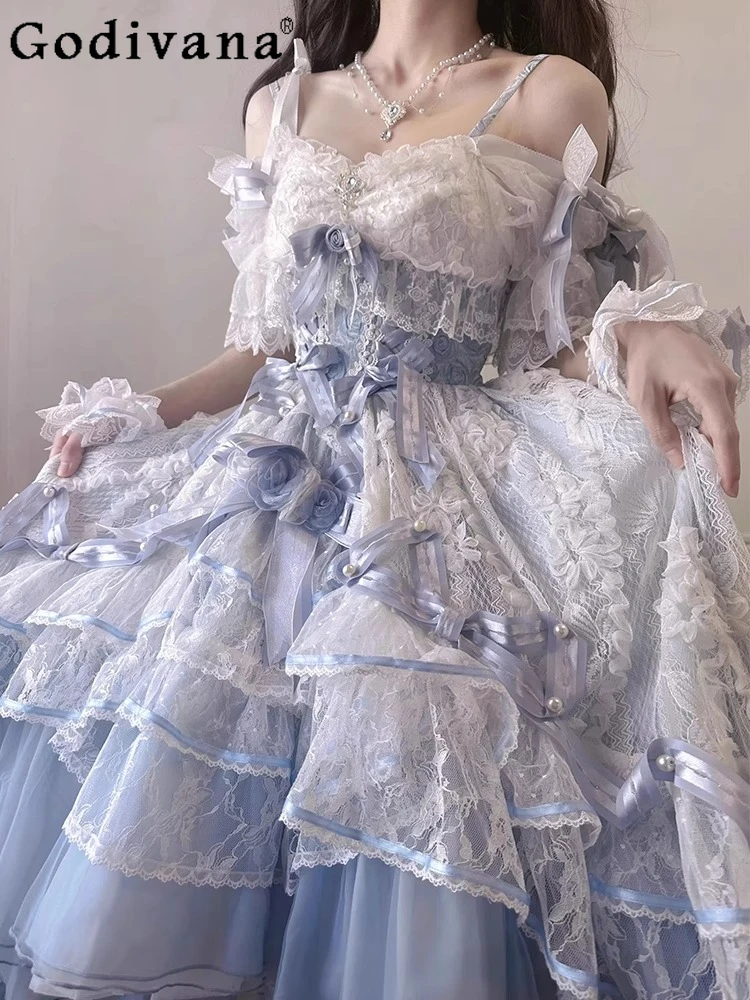 Vestidos de princesa estilo clásico francés elegante, novedad de verano, vestido de novia ajustado con hombros descubiertos y cintura alta para mujer