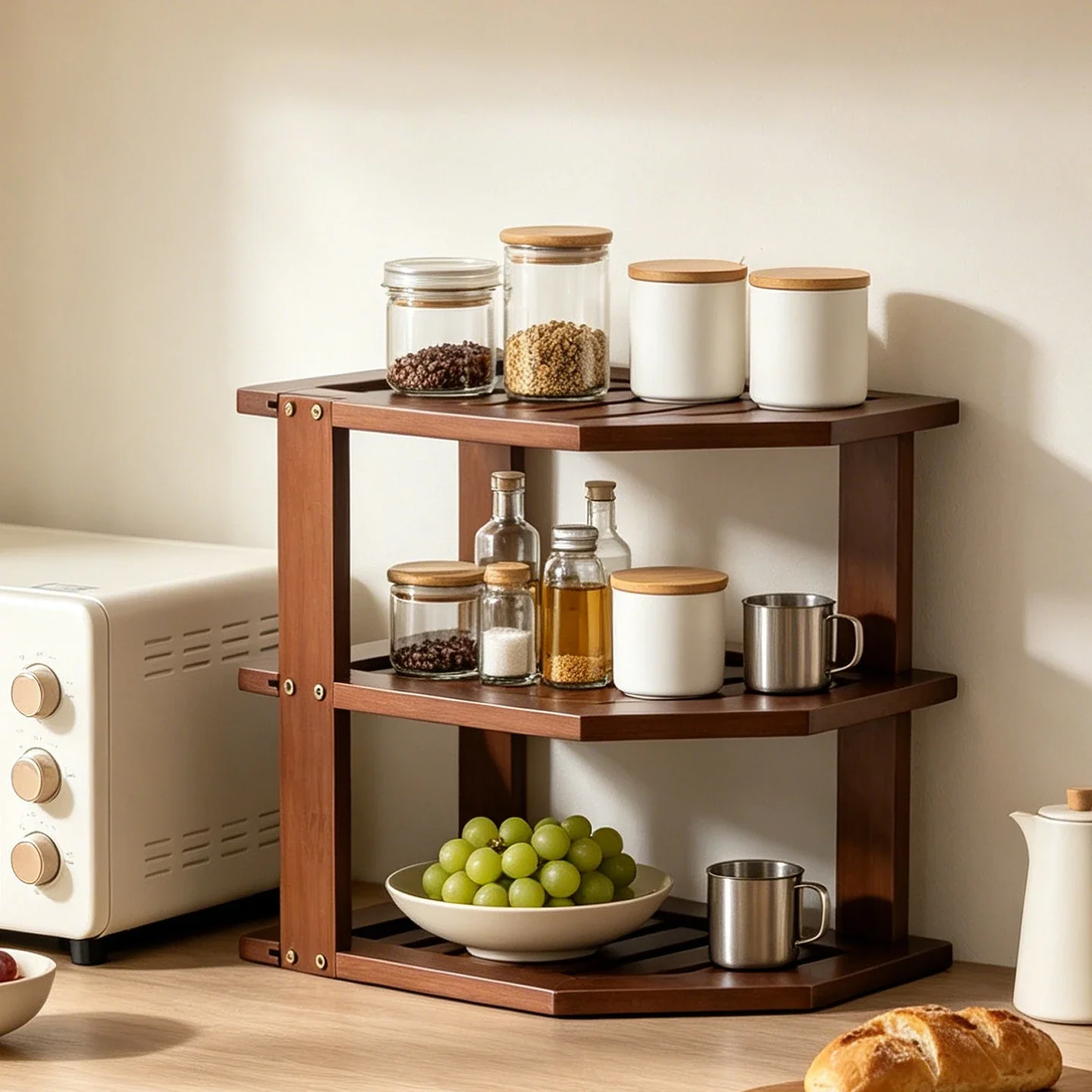 bakeries, cakes, hotel front desk, buffets, supermarkets, desserts, and pastries display racks of varying heights