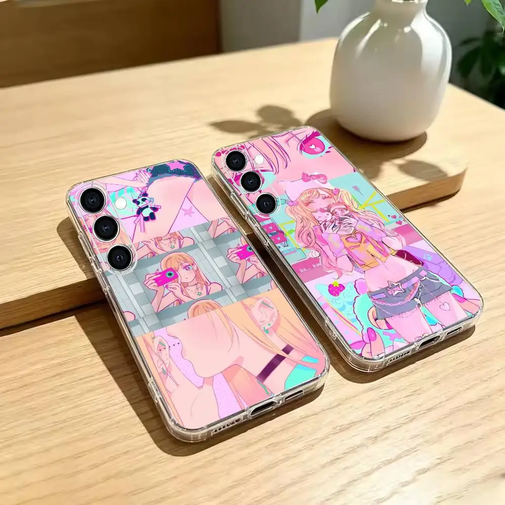 Love M-My Dress-Up Darling Cosplay  Phone Case Transparent Soft TPU Case For Samsung A73,A72,A70,A71,A53,A52,A51
