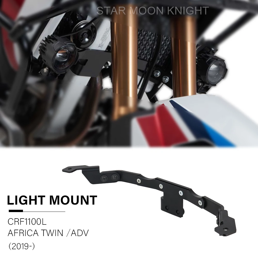 Auxiliary Fog Light Mounts Bracket  For Honda Africa Twin CRF 1100 L CRF1100 1100L CRF1100L Adventure Sports 2019 2020 2021 2022