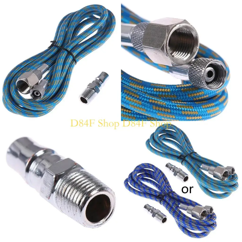 

D84F 1.8M Nylon Braided Hose Air Compressor Tool Quick Release Disconnect Coupler Accessories for Most