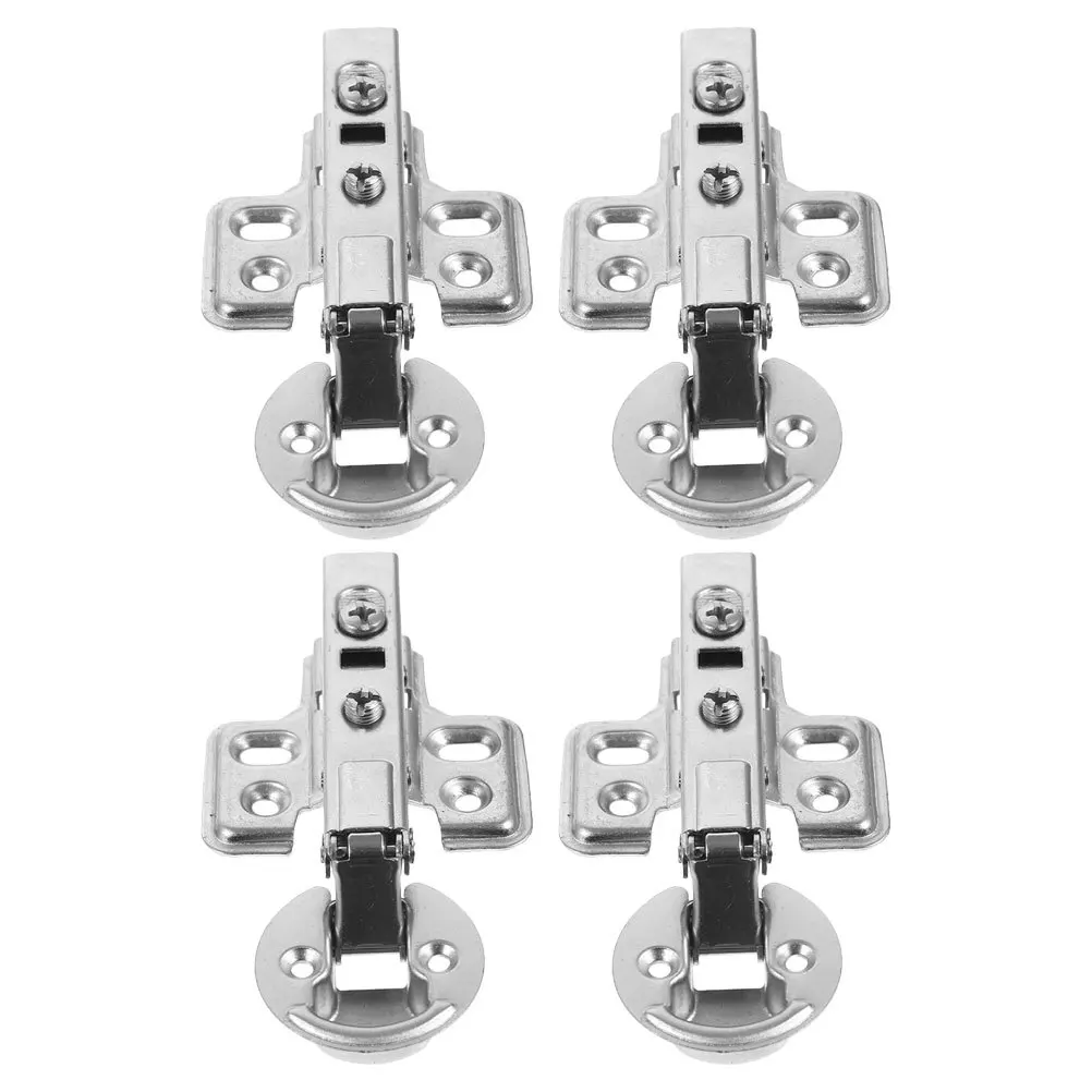 

4pcs Stainless Steel Hydraulic Damping Soft Close Folding Replacement Frameless Hinges Damper Damping Hardware Metal Folding