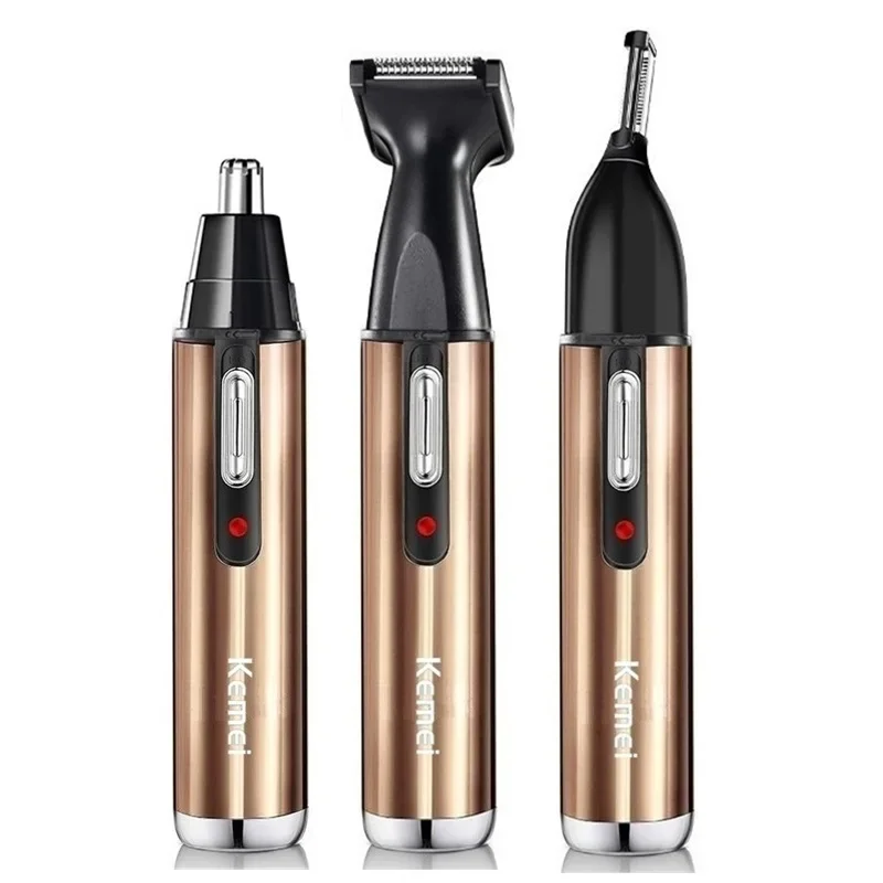 

Kemei Rechargeable Men's Grooming Kit - Hair Trimmer for Beard, Facial, Eyebrow, Nose & Ear Shaver