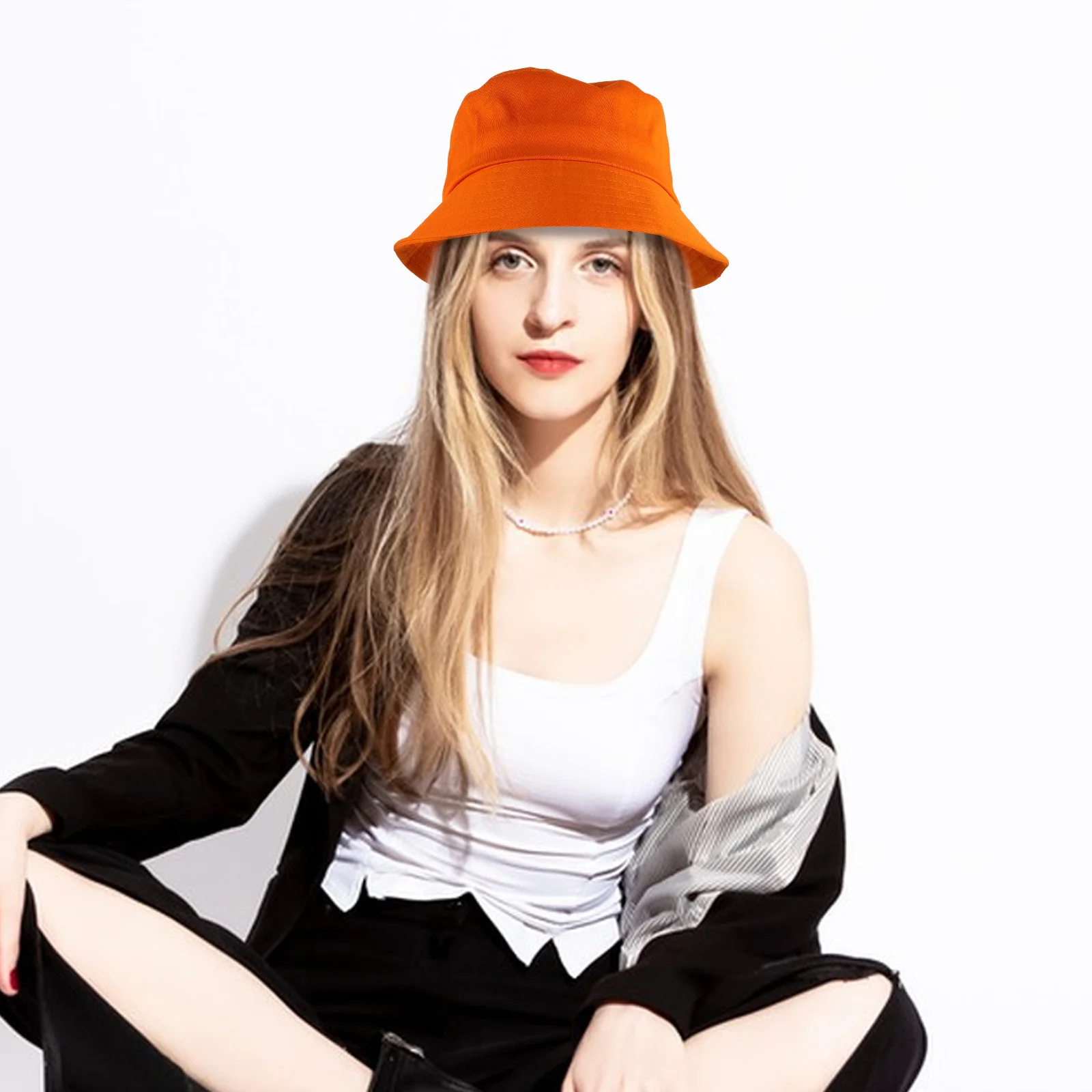 

Bucket Hat Cotton Summer Sun Beach Fishing Camping Hiking Outdoor Travel Hat Lightweight Breathable Unisex Uv Protection