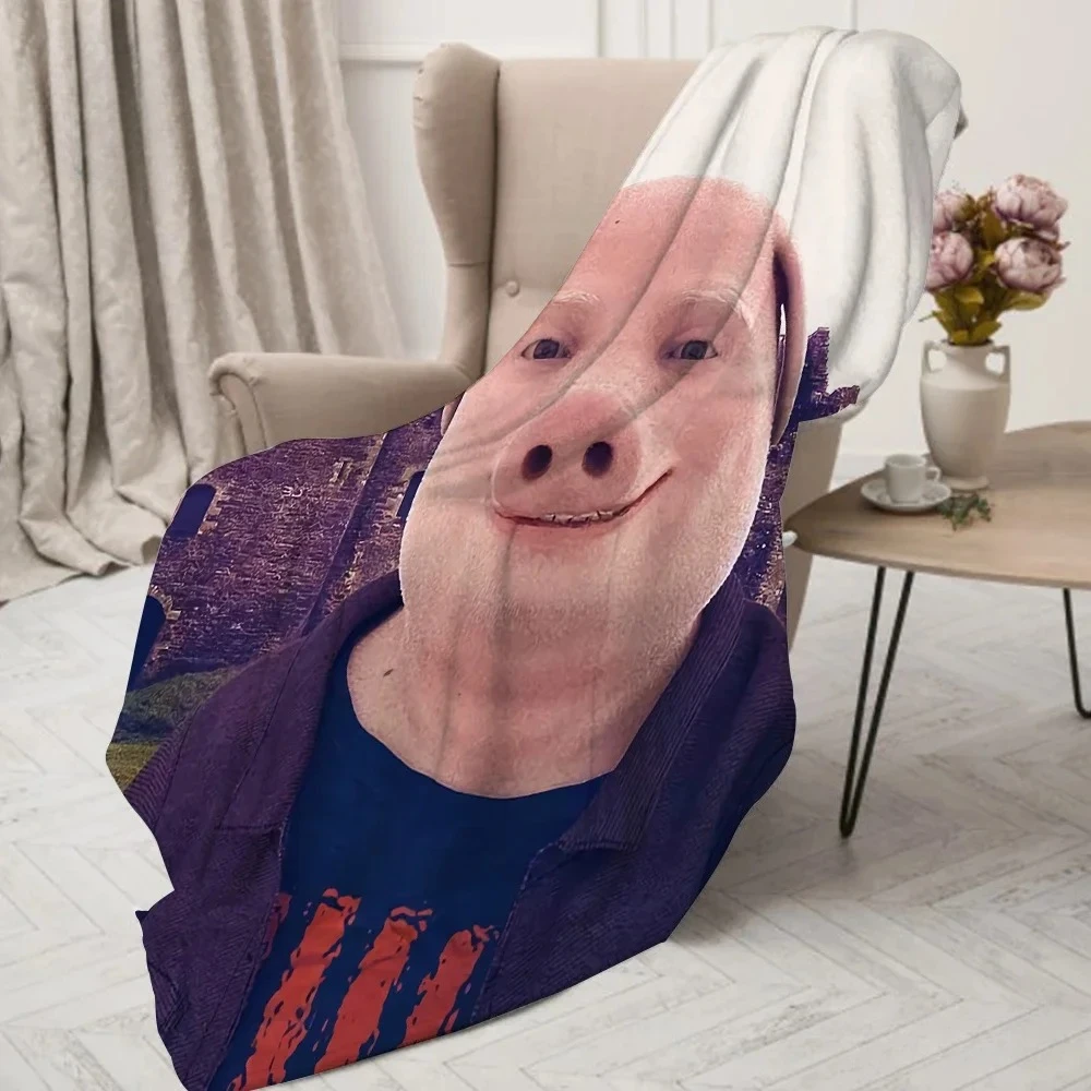 جون بورك بطانيات ناعمة منفوشة ورمي بطانية لطيفة منقوشة غطاء فاخر رمي أريكة الركبة ستوكات ستار H أنيمي الطفل المنزل #4