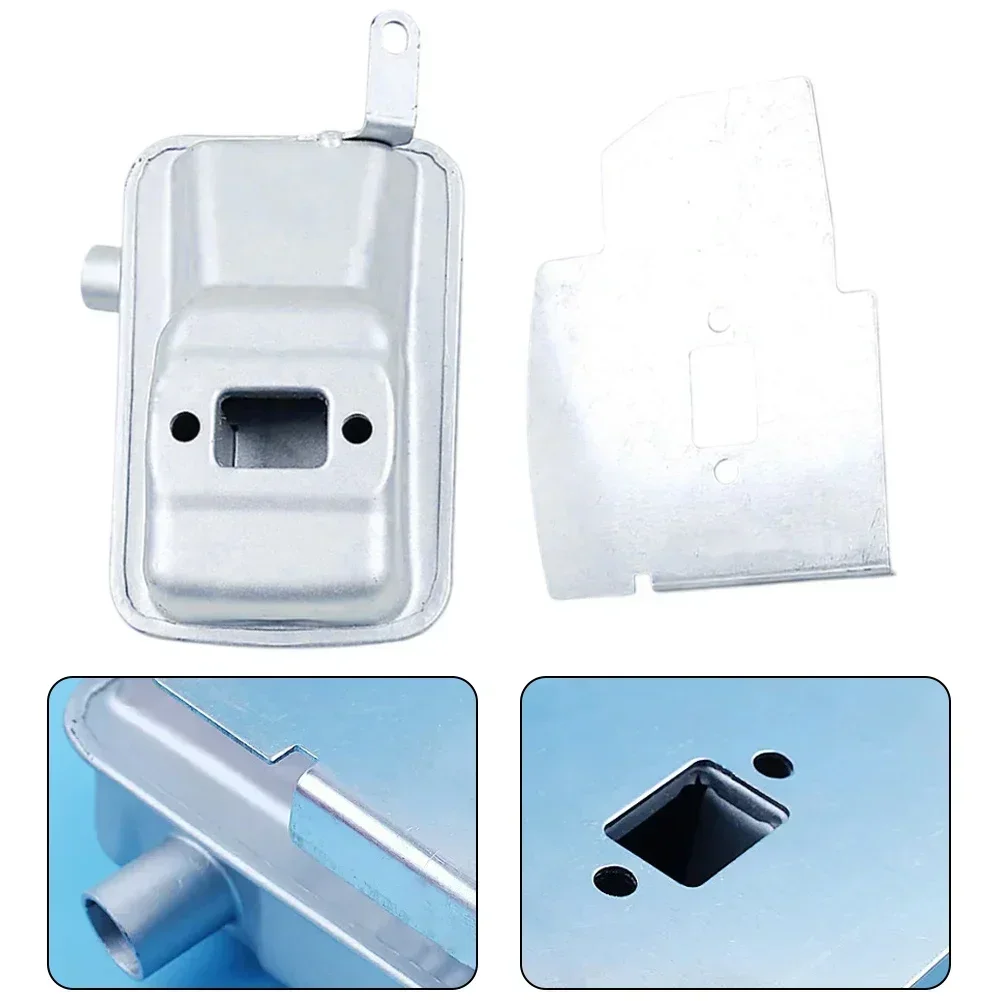 

Muffler Exhaust Heat Shield Deflector Kit For -Zenoah G45L G35L BC3410 BC4310 Garden Power Tool Accessories