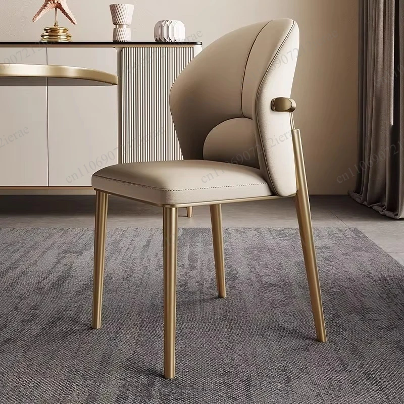 Modern Minimalist Nordic Dining Chair Light Luxury Style Comfort Backrest Design For Household And Catering Restaurant view 6