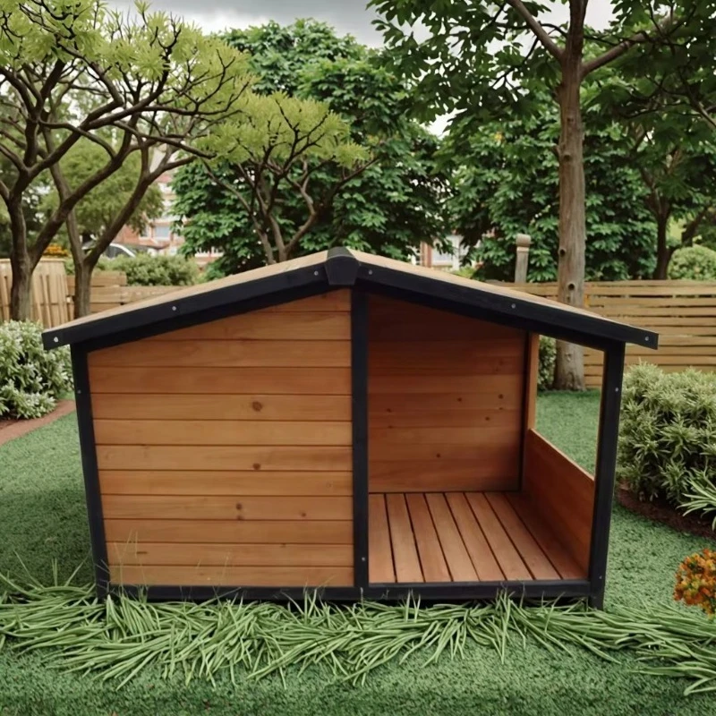 

SDD011 High Quality Porch Wooden Luxury Outdoor Dog House Pet House