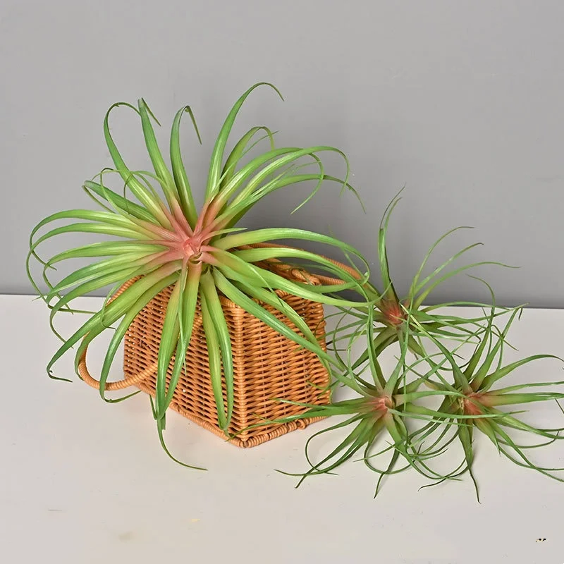 Artificial Green Plant Air Grass Succulent Miniature Potted Garden for Outdoor Desktop Living Room Home Decor