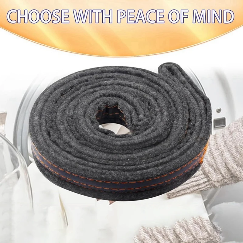 Secador de feltro Drum Seal Kit, Secador de peças, Secador de peças, Whirlpool, Kenmore, Whirlpool, kitchenaid, Amana Crosley, W10116343, Melhorar