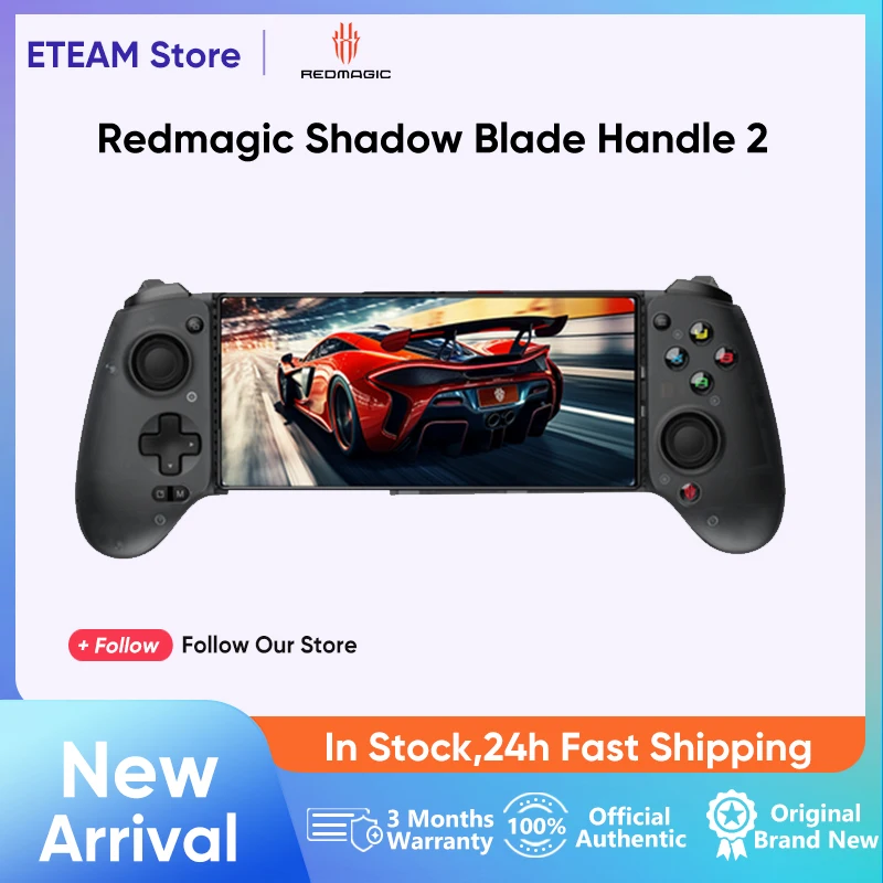 

New Nubia Redmagic Shadow Blade Gamepad 2 Type-C Phone Controller for Red Magic 9 Pro 9 Pro+ E-Sports Handle gamepad