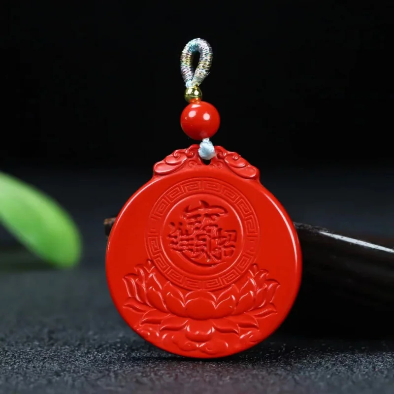 Factory Direct Sales Red Sand Fortune Cinnabar Live Delivery Quantity Discount Boutique Pendant