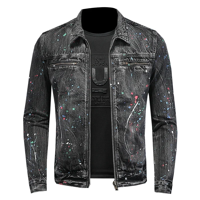 

BATMO 2023 new arrival spring high quality cotton denim jackets men,male denim casual coat H06219