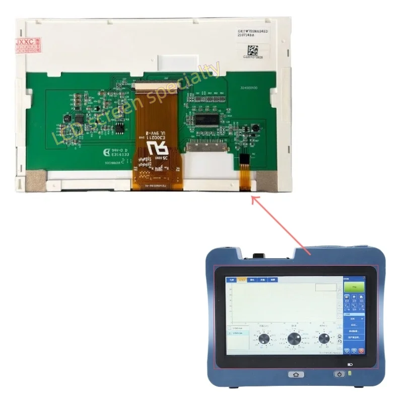 7.0 inch GKTW70SNAE4ED  LCD with Touch Screen for Canadian EXFO Optical Time Domain Reflectometer LCD Display Screen