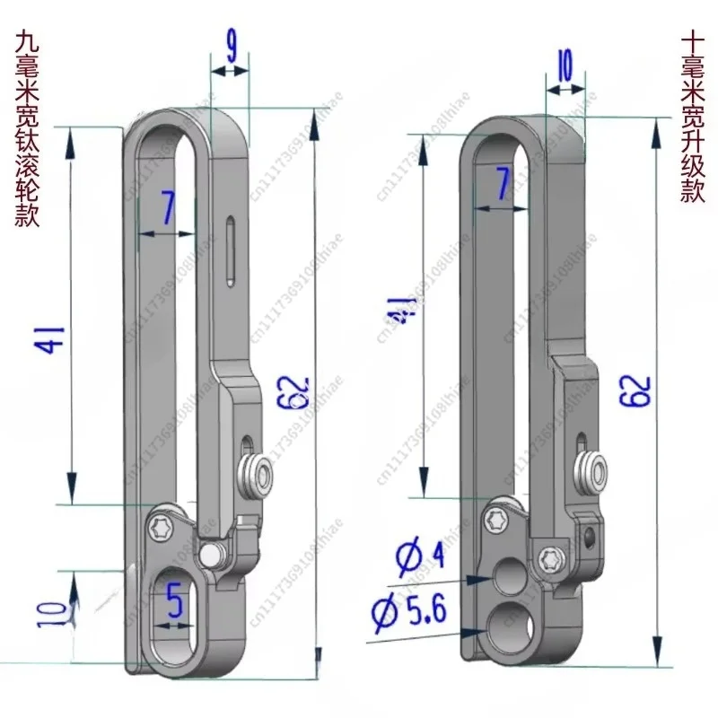 Car key buckle, waist hanging casual sweatpants keychain gift [titanium alloy latch roller model]