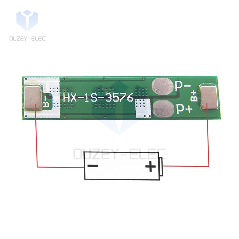 1S 5A 10A 15A 3.7V 18650 Lithium Battery Charge Protection Board BMS 3MOS 4MOS 6MOS PCM Over Charge Protect for 18650 Battery