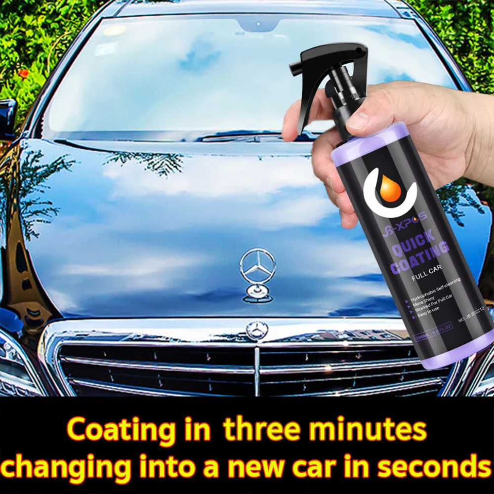 Nano Ceramic Coating Spray Paint Care HydroSlick Intense Gloss Shine Sio2 for Glass&Tires&Wheels Car Care JB-12