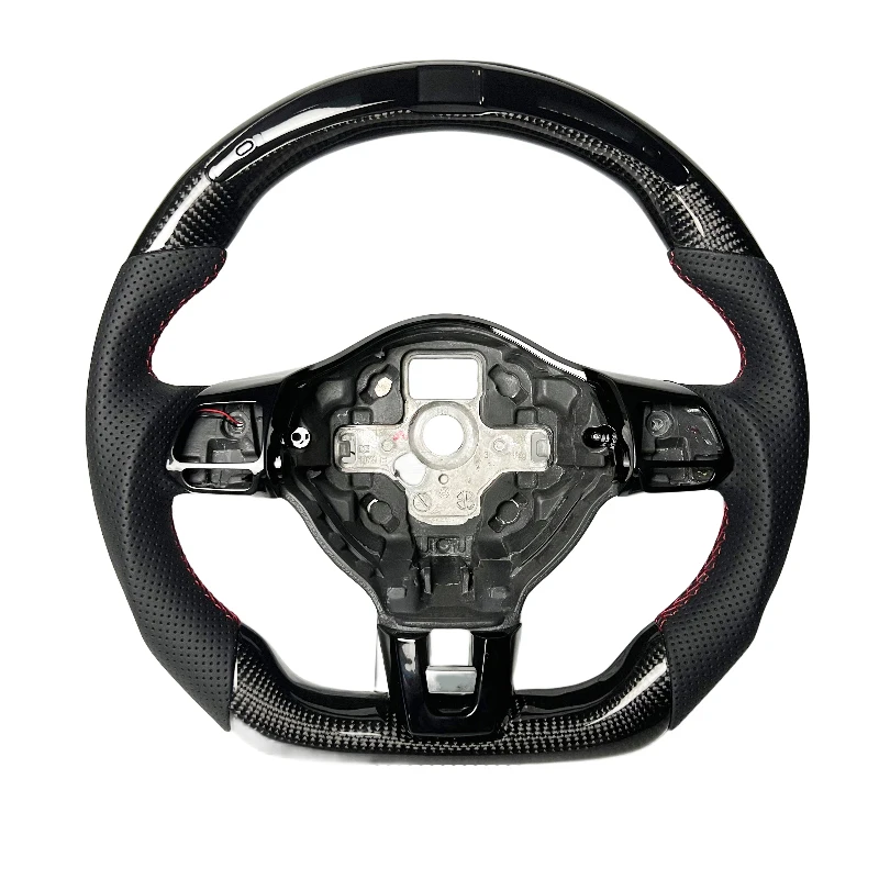 

High-end Custom LED Screen Carbon Fiber Steering Wheel for Volkswagen Golf MK6 MK7 GTI R Custom Alcantara Leather Steering Wheel