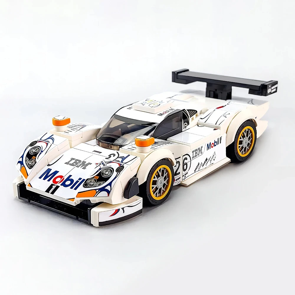 MOC Racing Series Third Generation 98 Model Le Mans 24 Hours Endurance Race DIY Assembly Building Blocks Children's Toy Boy Gift
