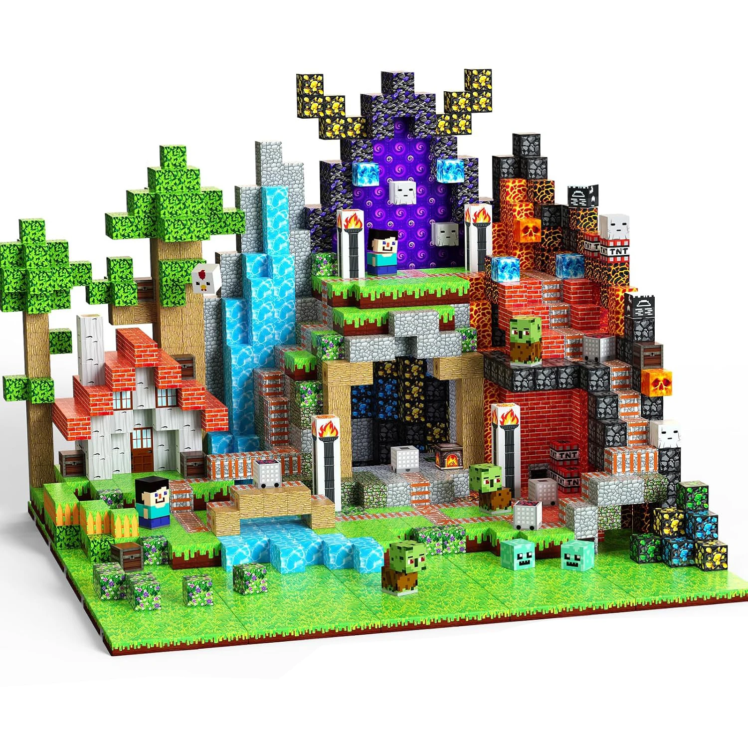 

1pc random set of 100-piece small multi-color magnetic building toys. These are highly educational toys that enhance concentrati