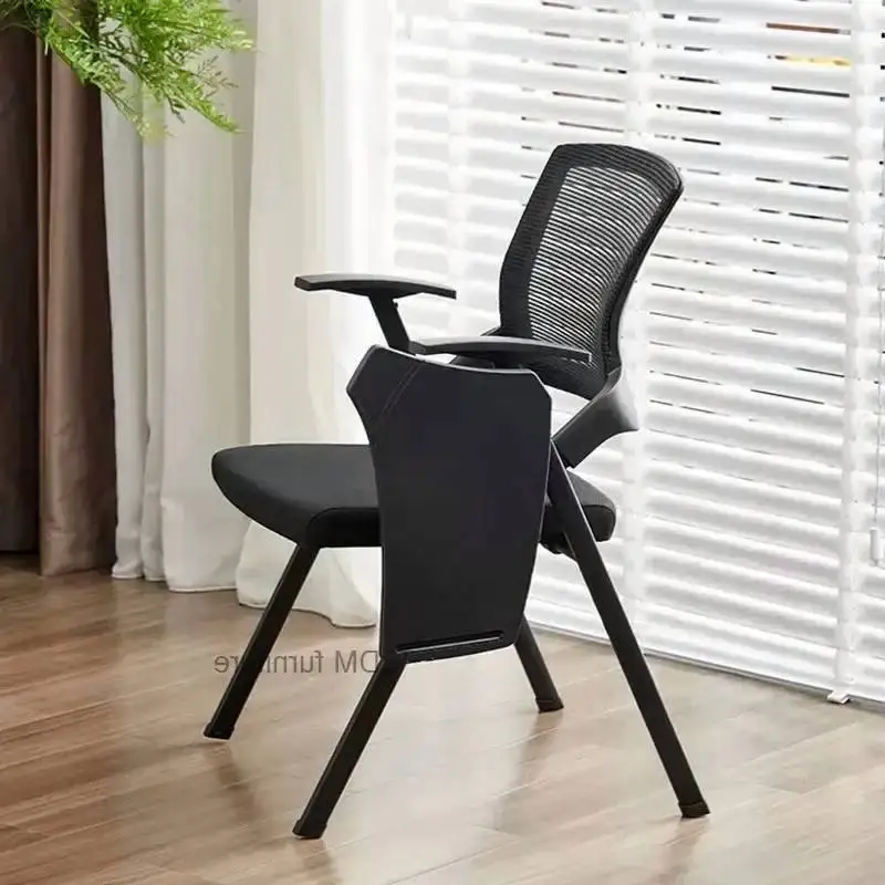 Office Desk Meeting Room Foldable Nordic Chair with Writing Board Conference Chairs Practical Training Class Office Furniture XX