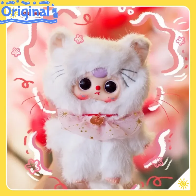 

New Blind Box Baby Three I Am Whose Cat Series Mystery Box Cute Doll Pendant Desktop Ornament Toy Birthday Surprise Gift