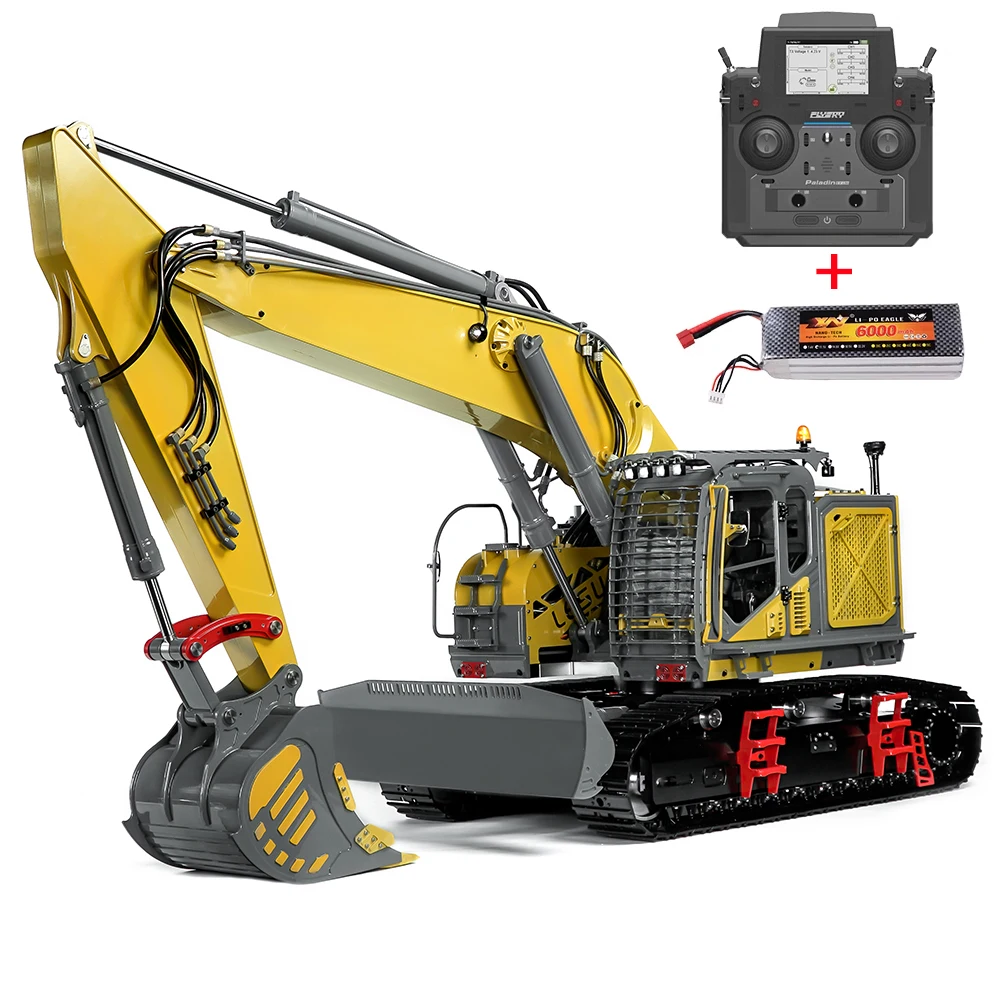 Aoue ET35 Hydraulic Short Tail Excavator 1/14 RC Hydraulic Excavator Metal Model RTR with Light Sound System Boy RC Car Toy