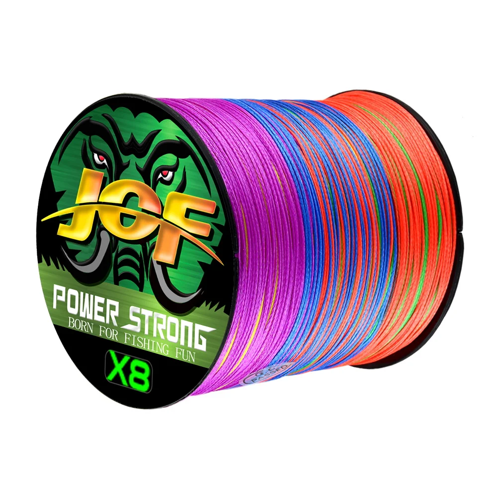 JOF 4X Geflochtene PE-Angelschnur 100M 300M Multifilament Hochfest Abriebbeständig Glatter Wurf Salzwasser Süßwasser – Detail 16